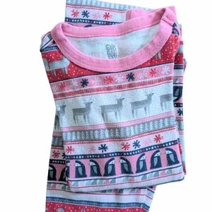 4/$25 Gymboree Pink Fair Isle Pajamas